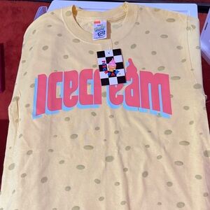 Icecream Kids Yellow Tee with Polka Dots